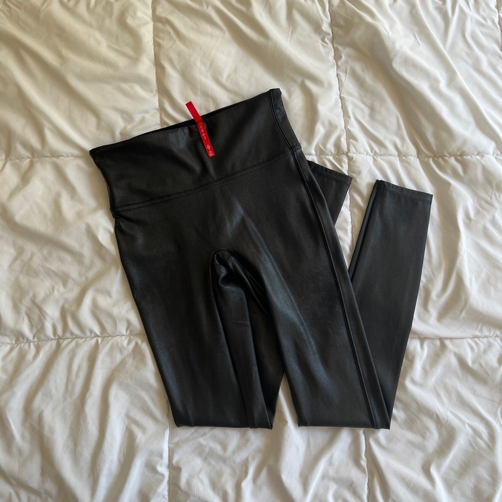 SPANX Faux Leather Leggings